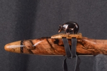 Mun Ebony Burl Native American Flute, Minor, Low E-4, #T7G (11)